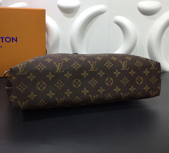 路易威登LV頂級原單M61288 Monogram Macassar通勤手袋 Damier Graphite帆布 YDH1206